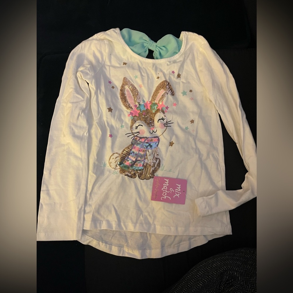 Brand new cute bunny long sleeve top